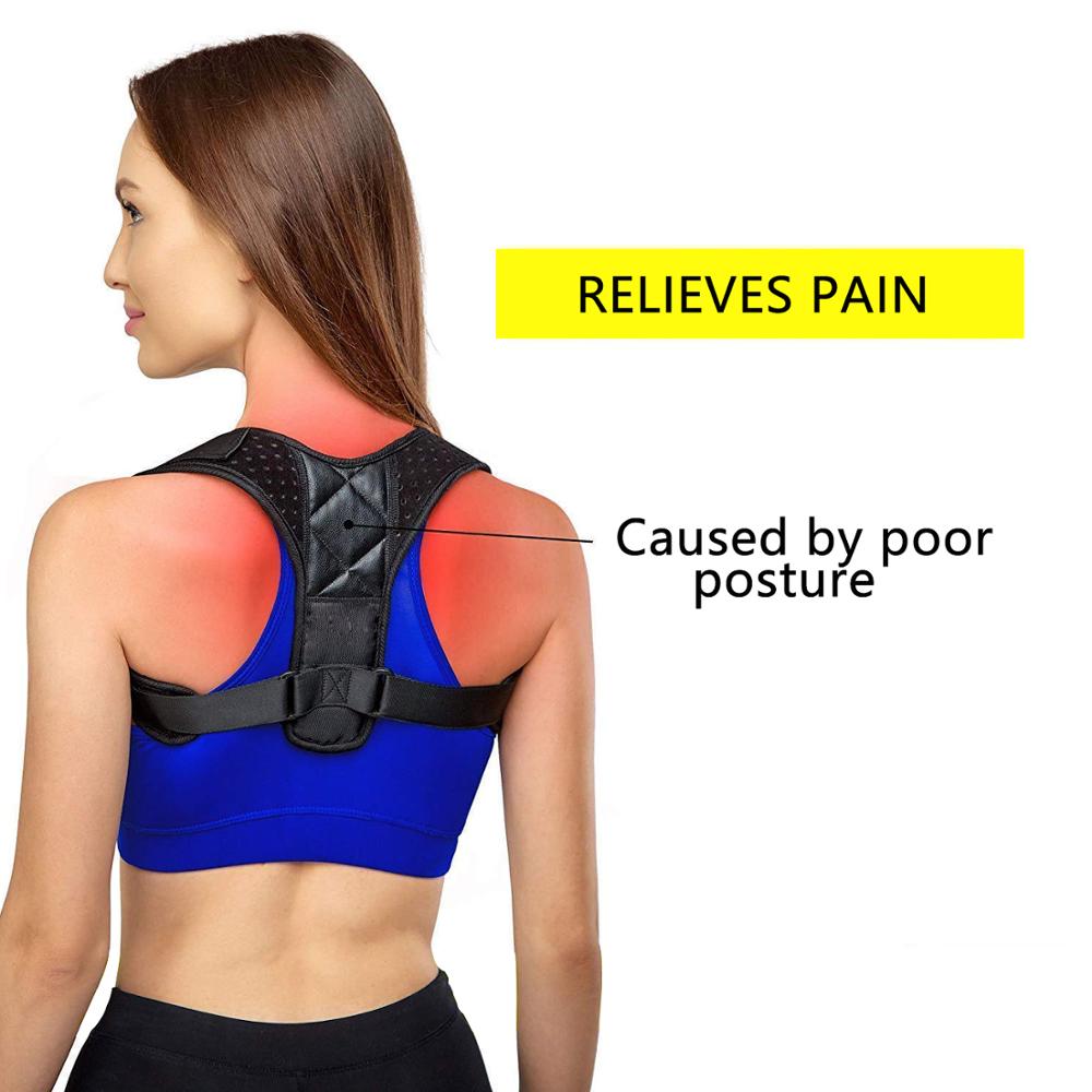 Adjustable Posture Corrector Low Back Support Shoulder Brace Belt