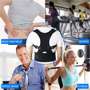 Posture Corrector Black Color Posture Corrector Men &Women Back Side Pain  Relief